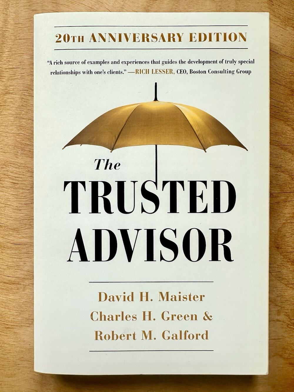 The Trusted Advisor 20th Anniversary Edition Maister Green Galford PB 2021